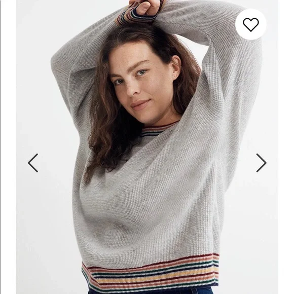 Madewell gray oversized Cashmere Sweater - Picture 1 of 11